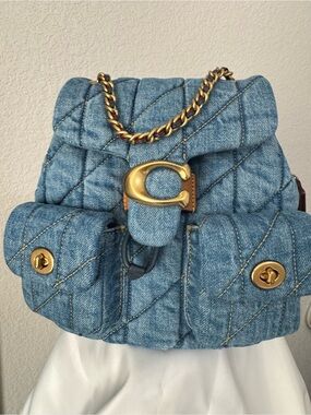 Coach Denim Tabby Backpack